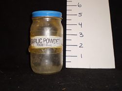Glass jar miracle whip  (garlic)