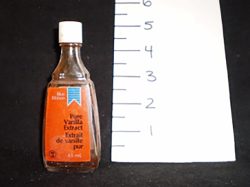 Glass jar Vanilla (blue ribbon)