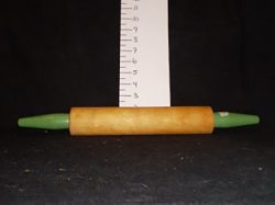 Rolling pin (wood) green handles
