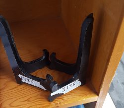 Plate rack (for display) black