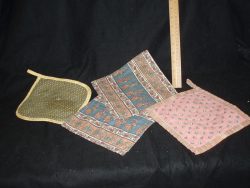 Square pot holder, assorted patterns