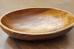 Wooden Oval Candy Bowl