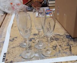 Set of Champagne flutes