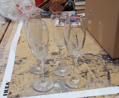 Set of Champagne flutes