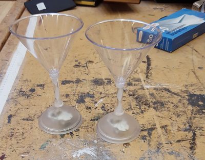 Light up martini cups
