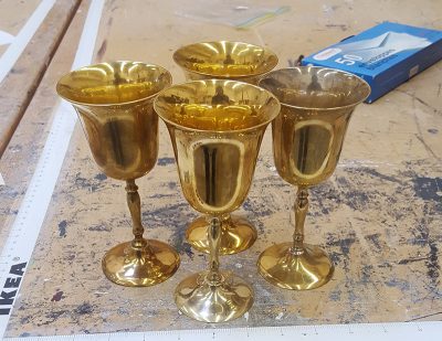 Brass Drinking Goblets