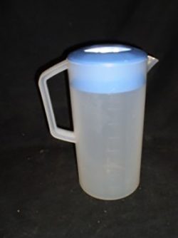 Plastic Kool-Aid pitcher (blue lid)