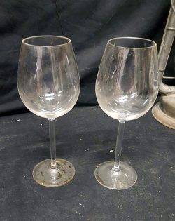Plastic wine glasses