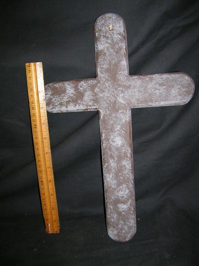 Cross, large, wooden, brown