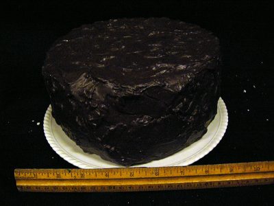 Chocolate frosted cake