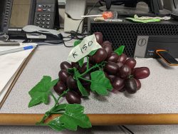 Red grapes fake