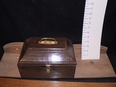 Wooden card file box