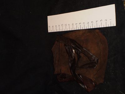 Large leather bag with strap