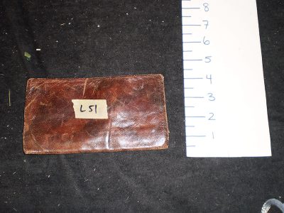 Brown leather billfold