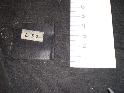 Black leather billfold