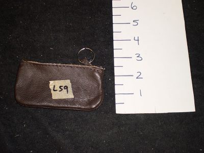 Small brown coin purse