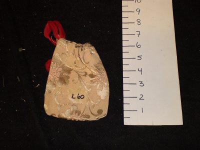 Brocade drawstring bag