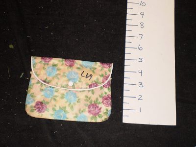 Floral plastic pouch