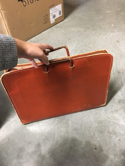 Orange/Brown briefcase folder