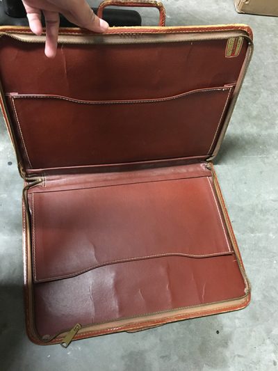 Orange/Brown briefcase folder - Image 2