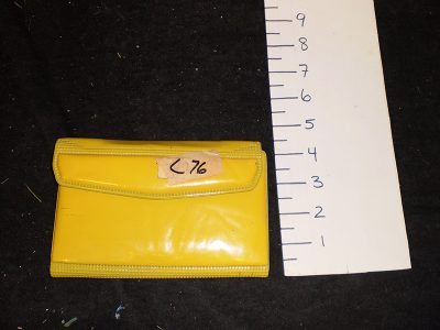 Yellow vinyl organizer (80s)
