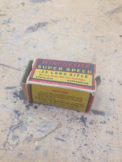 .22 Rifle Ammunition Box EMPTY