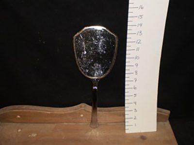 Silver hand mirror
