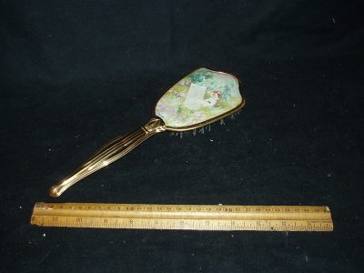 Gold hair brush