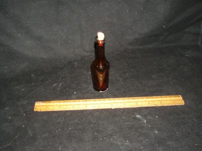 Brown medicine bottle