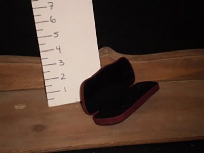 Glasses case, burgundy, Pacific Eye Doctors