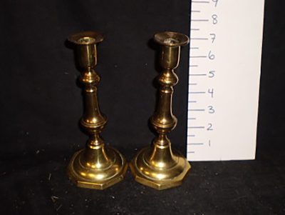 Brass candlestick holder