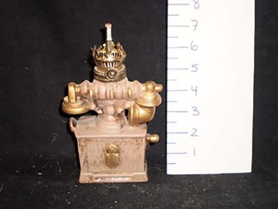 Oil lamp small ceramic base telephone box