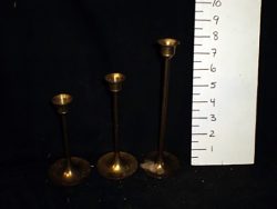 Tall brass candlesticks “interpur”
