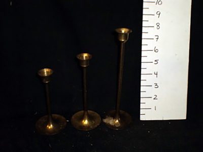 Tall brass candlesticks “interpur”
