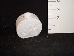 Candleholder, ink bottle plastic white shaped