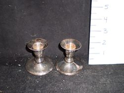 Silver 2” candlesticks