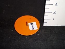 Orange candle holder with spike