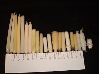 Bag of “White” Taper candles