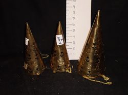 Incense burners, hanging cone shape