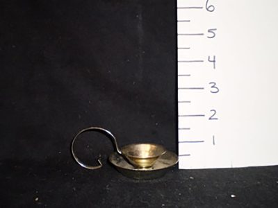 Small metal candle holder
