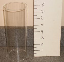 Cylinder glass candle holder, no bottom