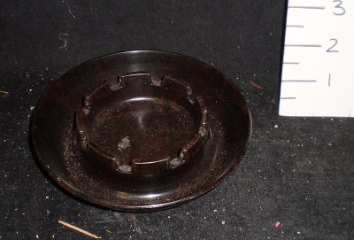 Ashtray, dark brown, “airliner”