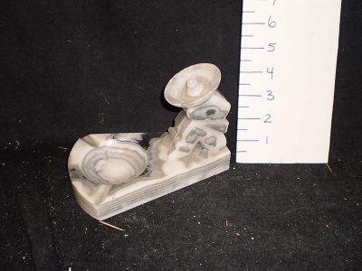 Ashtray, marble, heavy, “Muller’s Onyx”