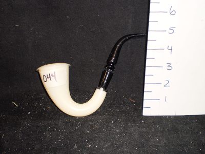 Pipe, plastic, Ivory/black, Sherlock-esque