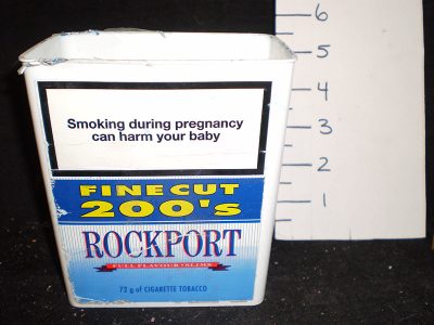 Tobacco container, “Rockport”