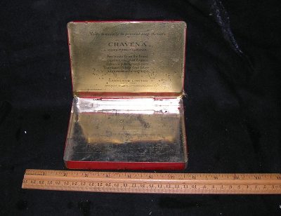 Red Craven “A” cigarette tin - Image 2