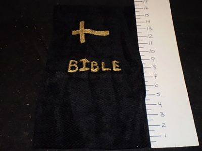 Bible cover, black