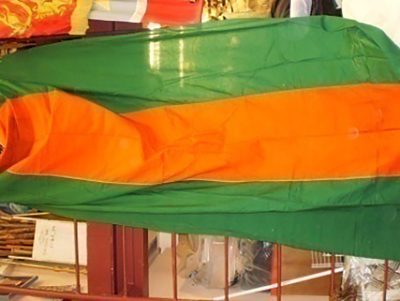 Flag, green-orange-green. Large (8’x10’)