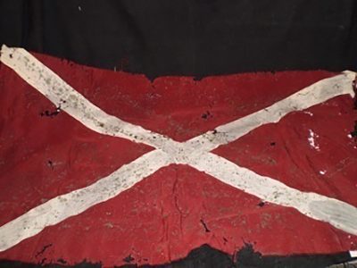Flag, broken down, red w/ gray “x”