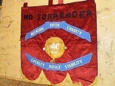 Banner “No surrender”